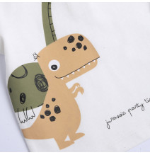 Maglietta Chicco Neonato Bianca con stampa dinosauri 011964