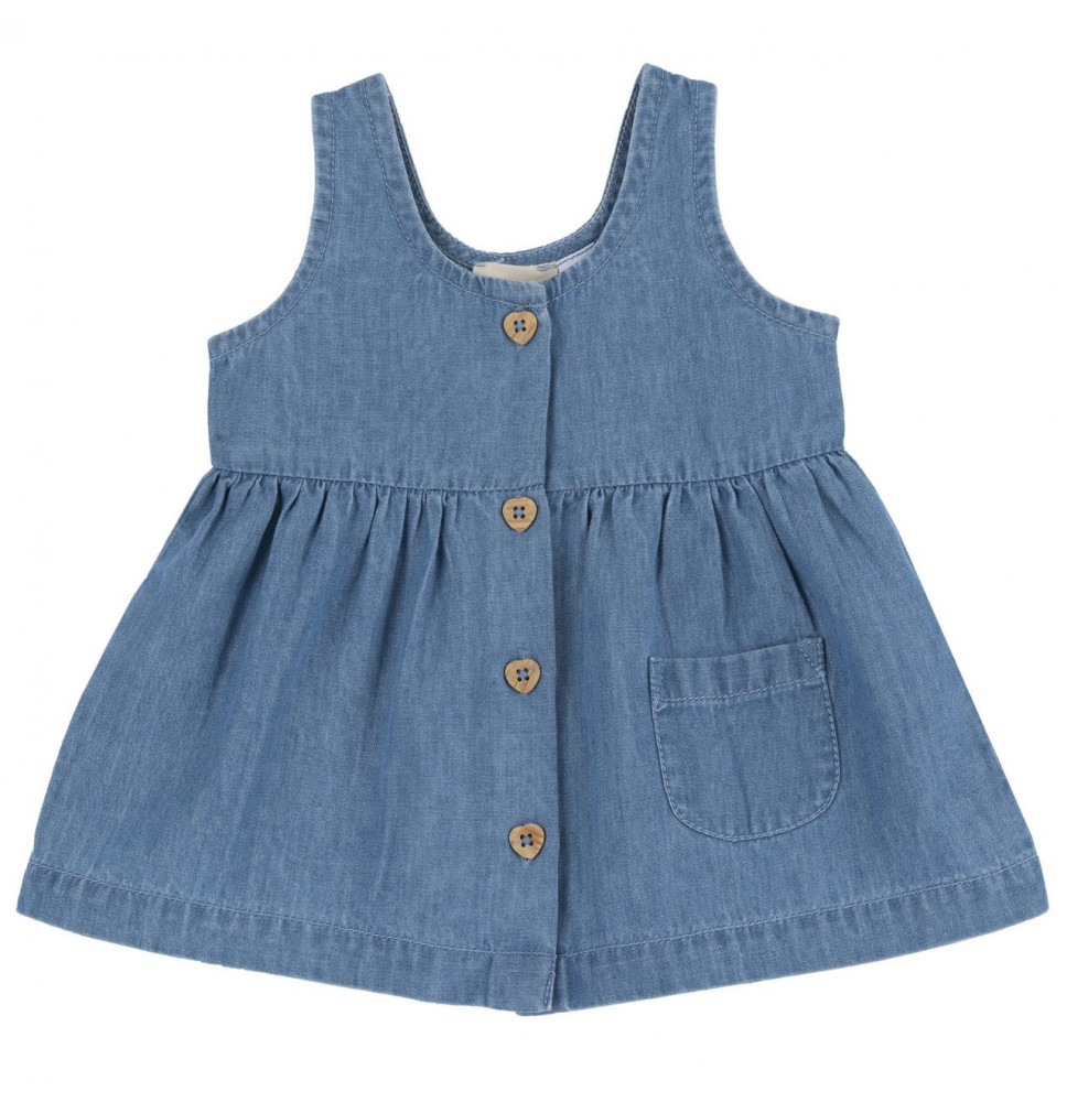 Vestito Chicco bimba effetto denim 045527