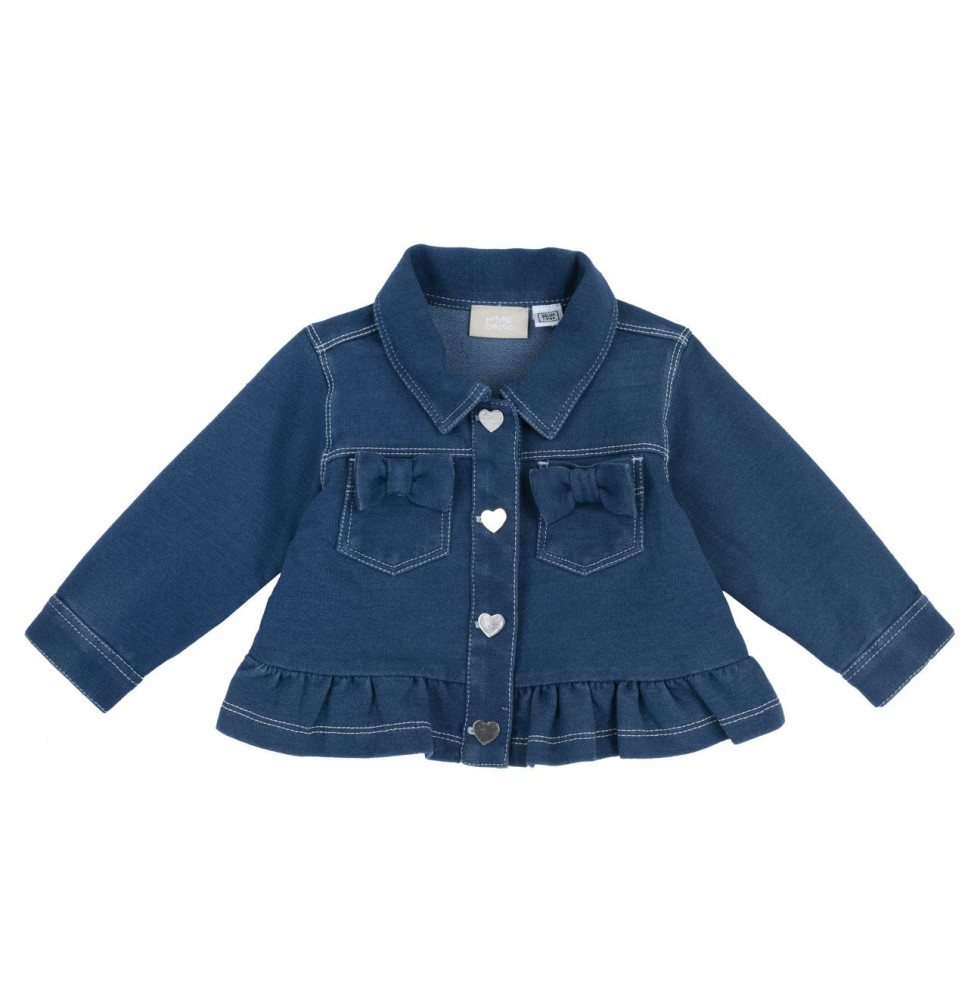 Giubbino Chicco Bimba effetto denim 087886