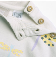 Felpa Chicco Bimba Panna con stampa fantasia 069867