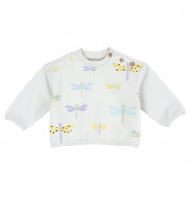 Felpa Chicco Bimba Panna con stampa fantasia 069867