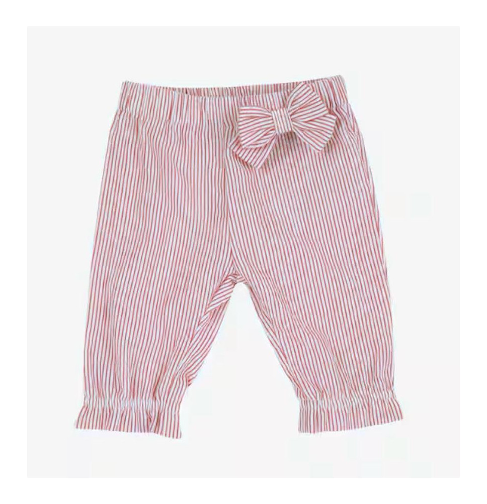Pantaloni Lunghi Chicco Bimba Rosso a righe bianche 016928