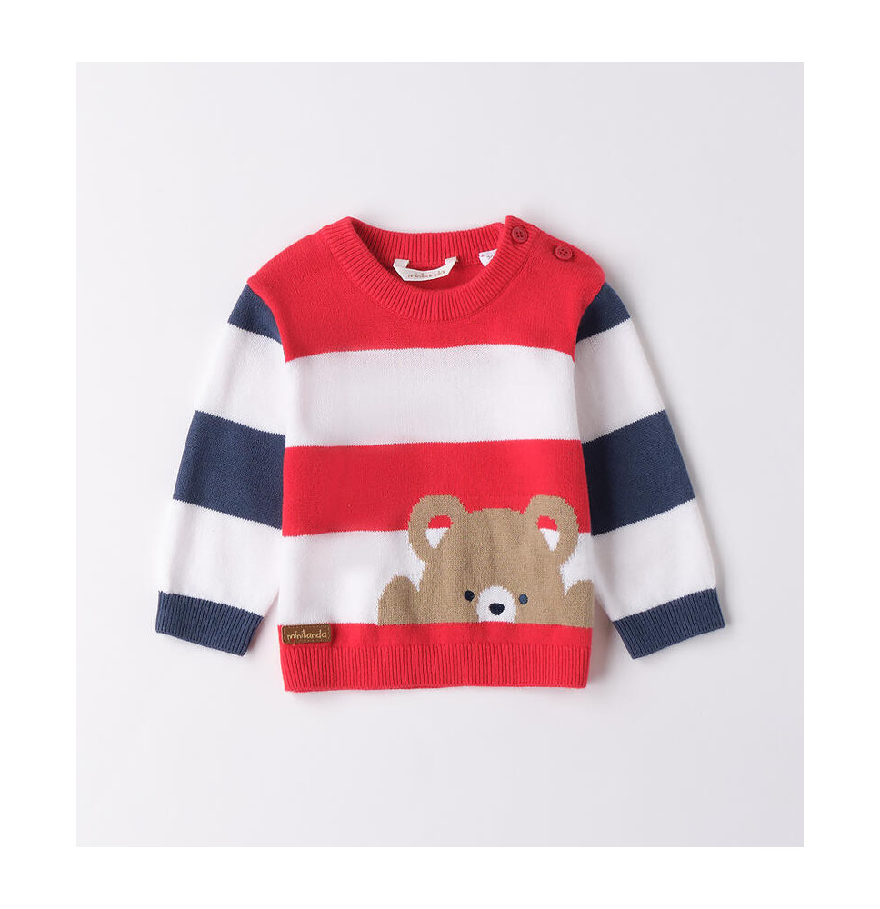 Pullover Minibanda Bimbo Rosso B645