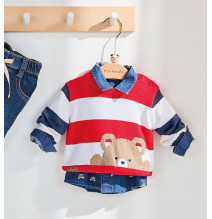 Pullover Minibanda Bimbo Rosso B645