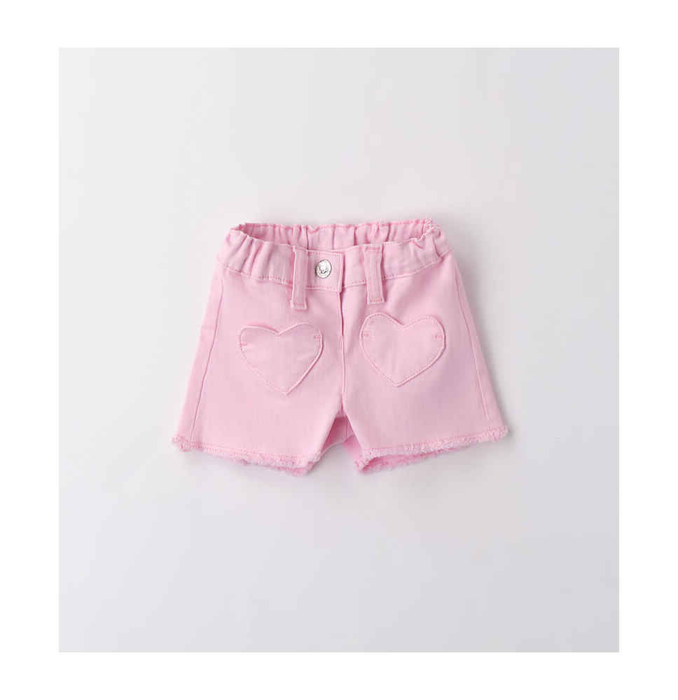 Pantaloni corti Minibanda Bimba Rosa B736