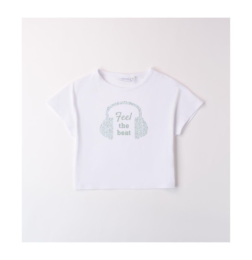 Maglietta Sarabanda Ragazza Bianca  B446