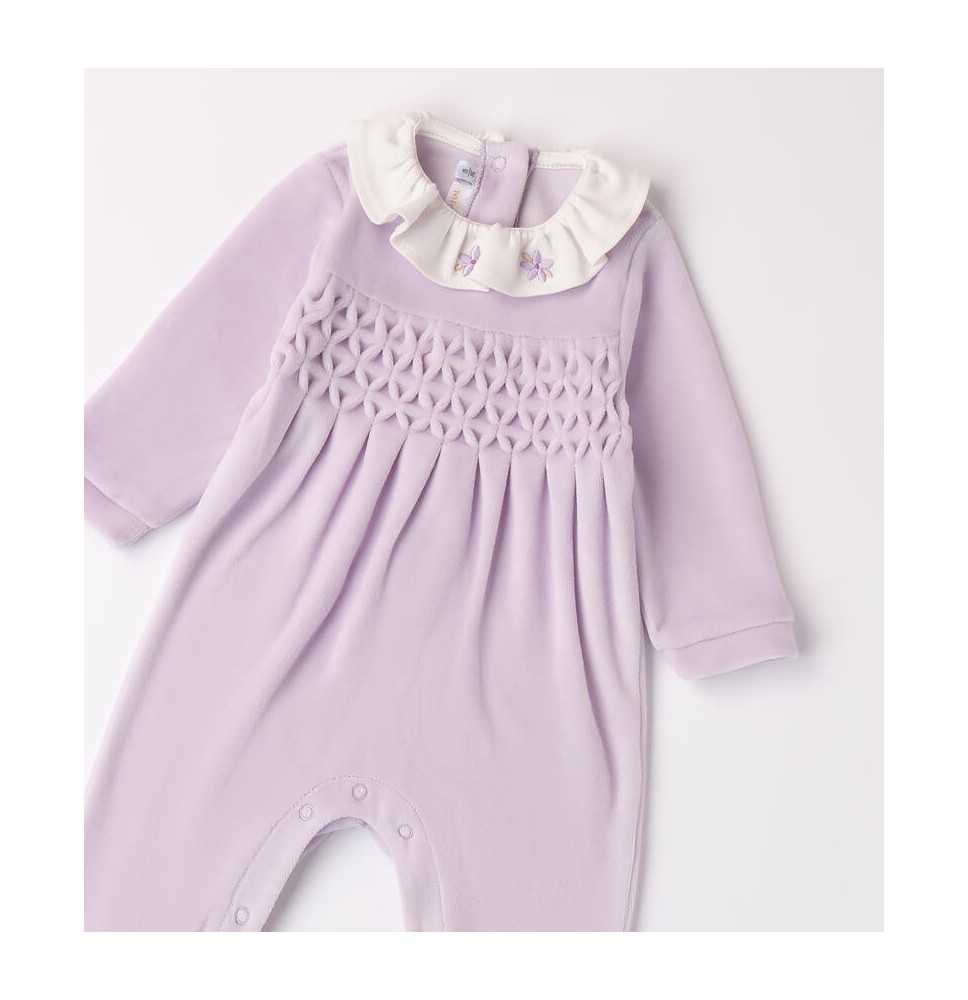 Tutina Minibanda Glicine ciniglia bimba 0703A71400