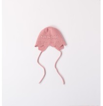 Cappellino Minibanda Rosa cotone neonata A350