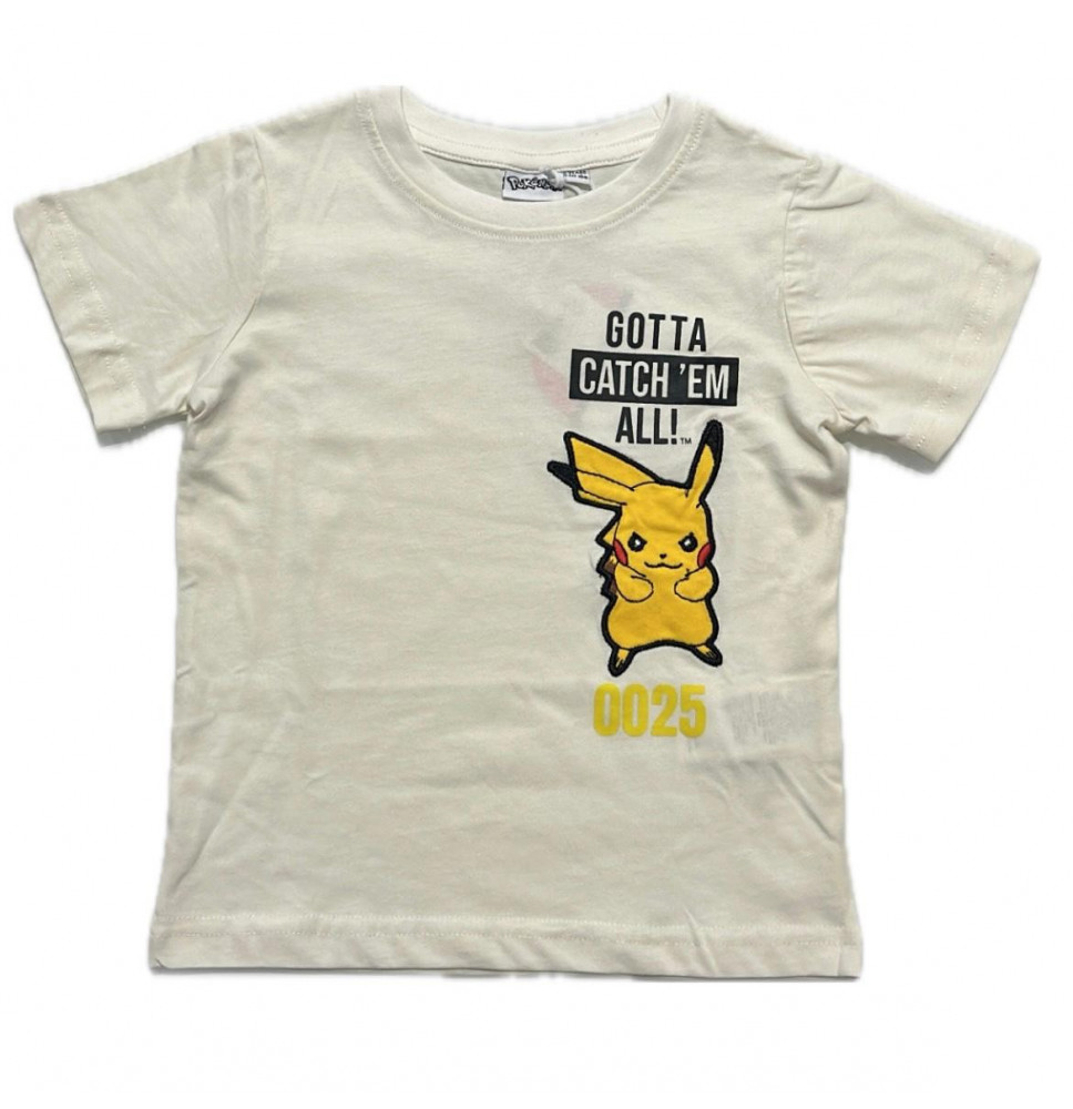 Maglietta iDO Pokèmon Bimbo Avorio B342