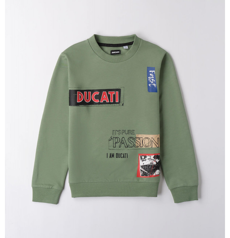 Felpa Ducati Bimbo Verde Militare B62200