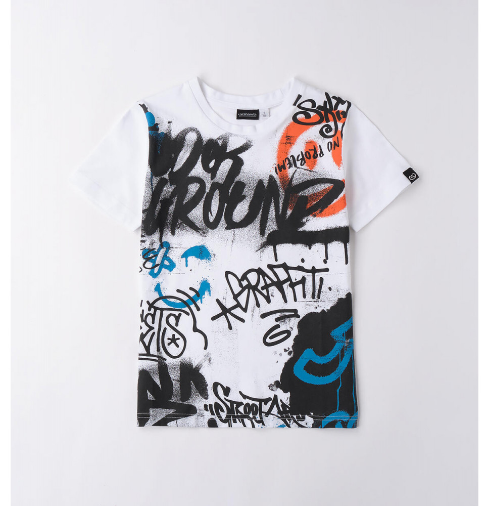 Maglietta Sarabanda Ragazzo Bianca B710