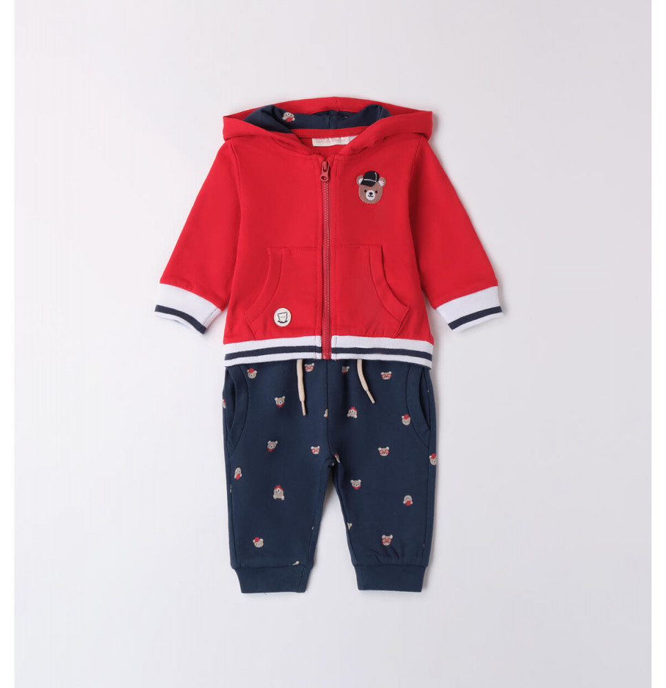 Completo Minibanda neonato Rosso B654
