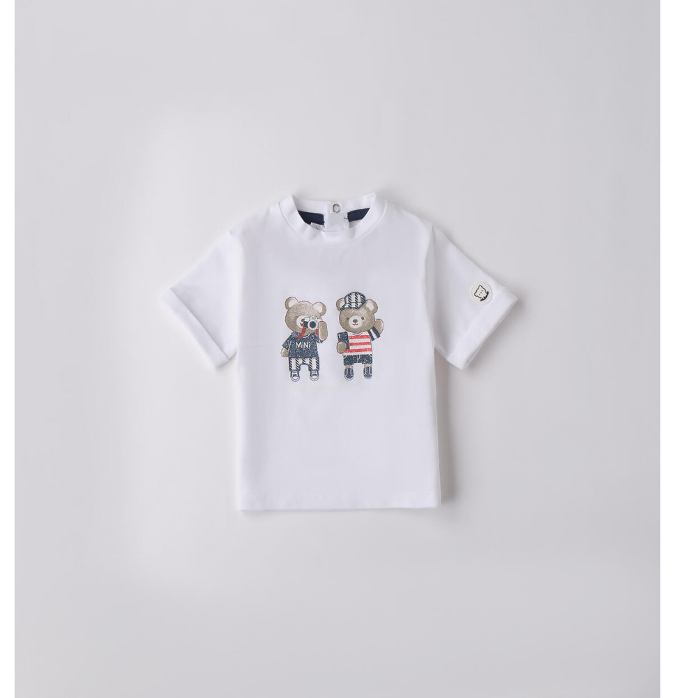 Maglietta Minibanda Neonato Bianca B613