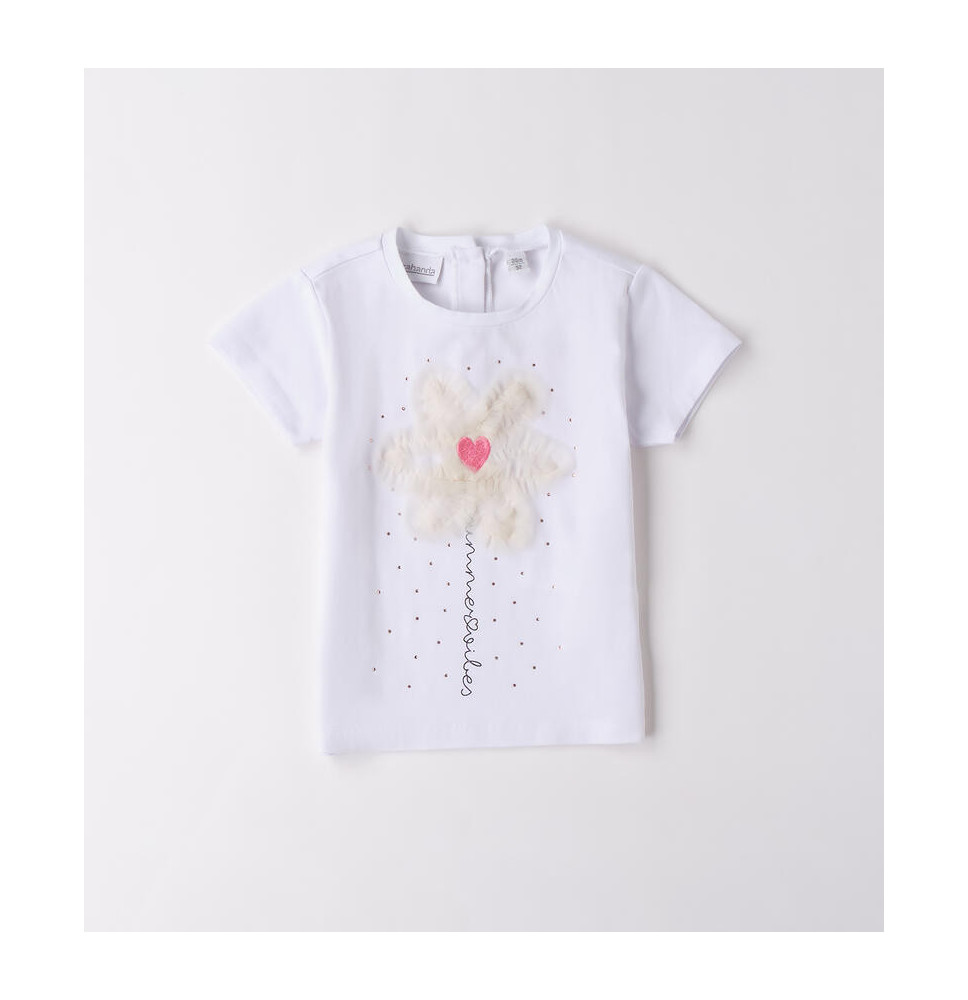 Maglietta Sarabanda Bimba Bianca B316