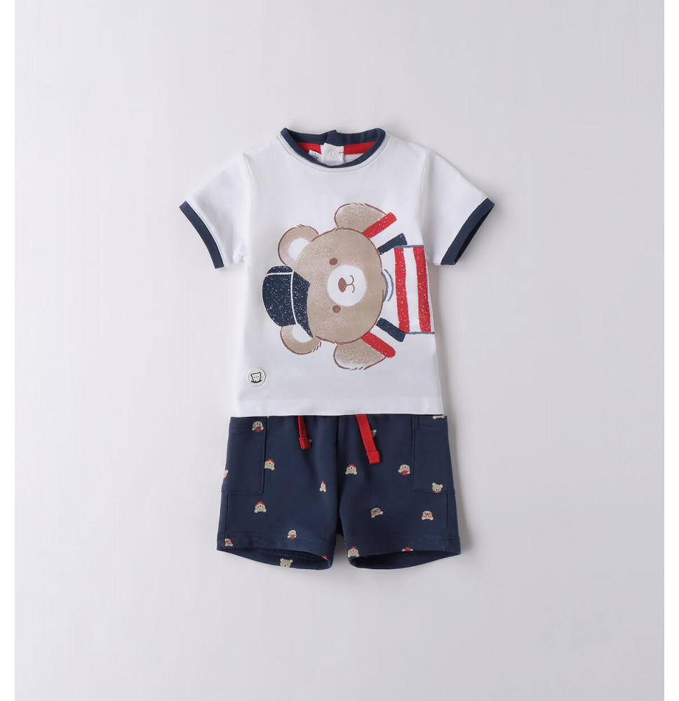 Completo Minibanda Neonato Bianco B634