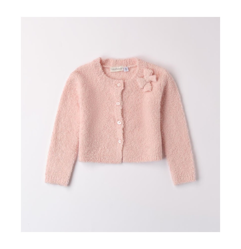 Cardigan Sarabanda Rosa per bambina A201