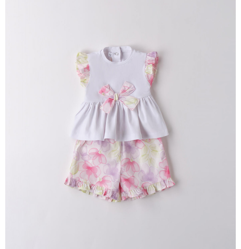 Completo Minibanda Neonata Bianco B755