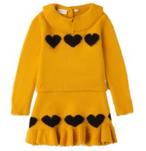 Maglione e Gonna Sarabanda Gialla bambina A200