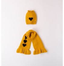 Sciarpa e cappello Sarabanda Giallo bambina A840