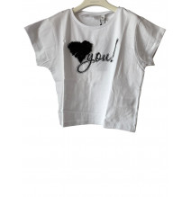 Maglietta Sarabanda Ragazza Bianca 8518