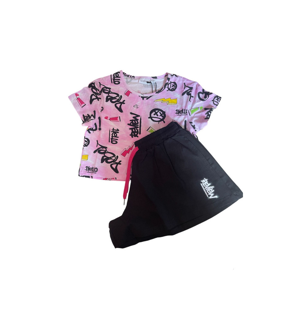 Completo Sarabanda Ragazza Rosa 8146