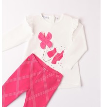 Completo Sarabanda Panna bambina leggings A302