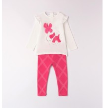 Completo Sarabanda Panna bambina leggings A302