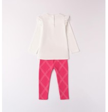 Completo Sarabanda Panna bambina leggings A302