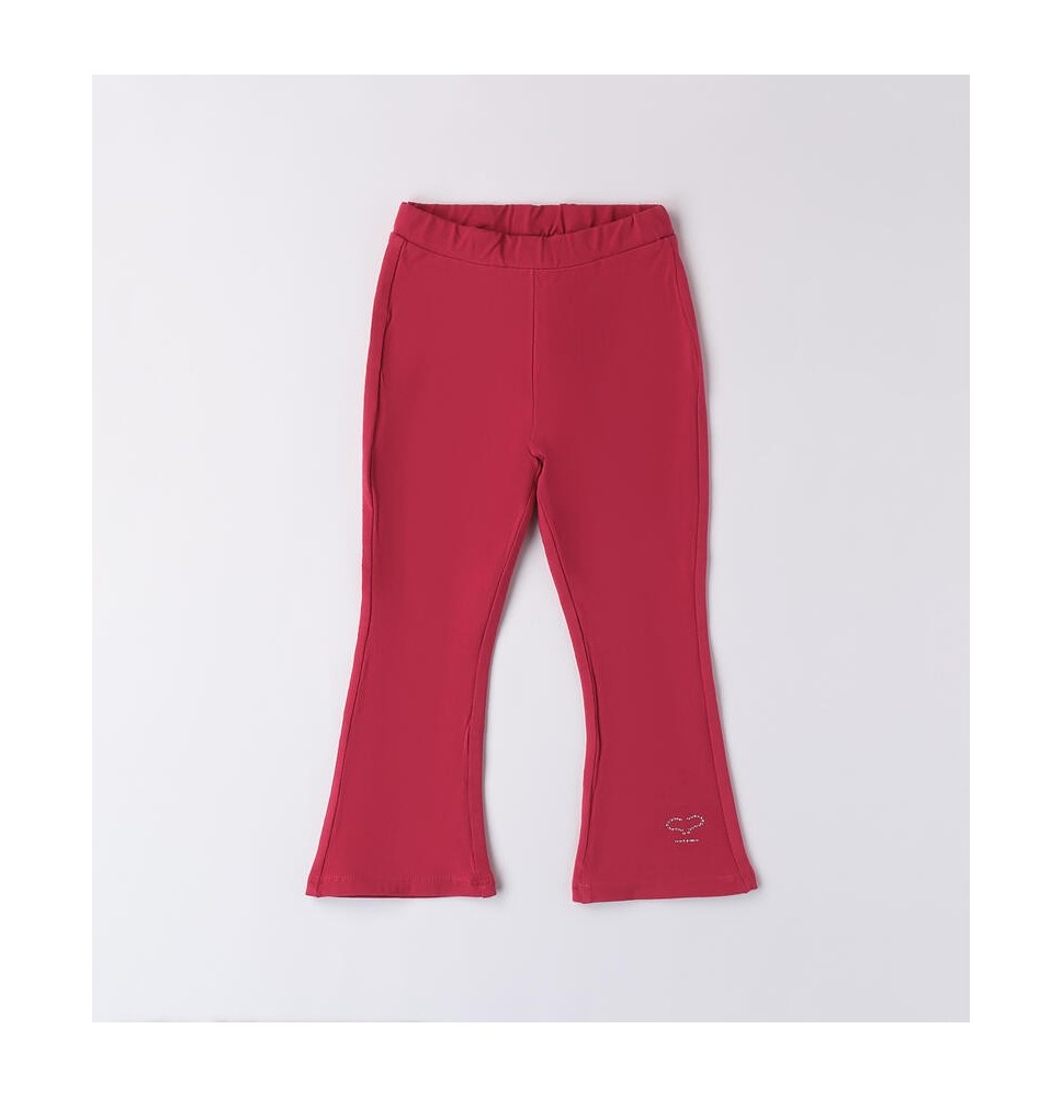 Leggings Sarabanda Bordeaux per bambina A326