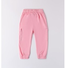 Pantaloni Sarabanda Rosa bambina elasticizzati A323