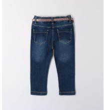 Jeans Sarabanda Blu bambina con cintura A383