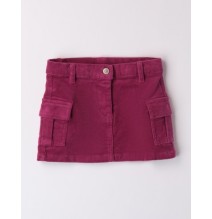 Gonna Sarabanda Fucsia velluto millerighe bambina  A162