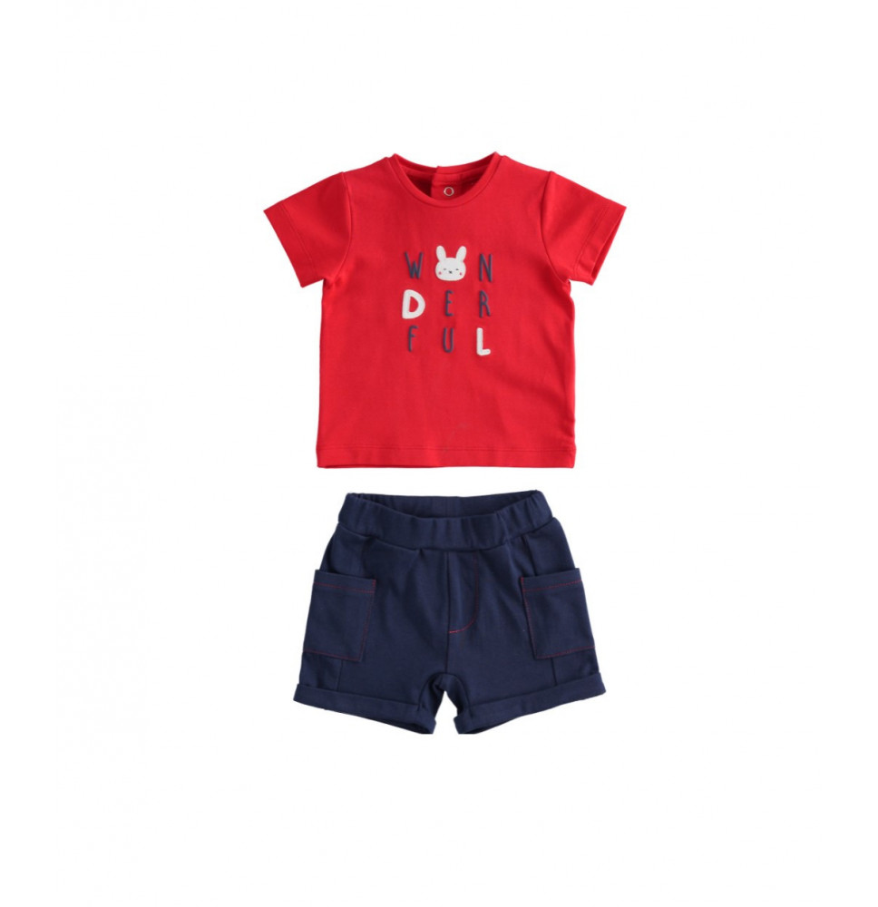 Completo Minibanda Bimbo Rosso 4667