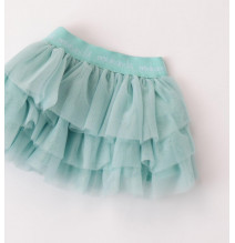 Gonna Tulle Minibanda Bimba Verde 8375