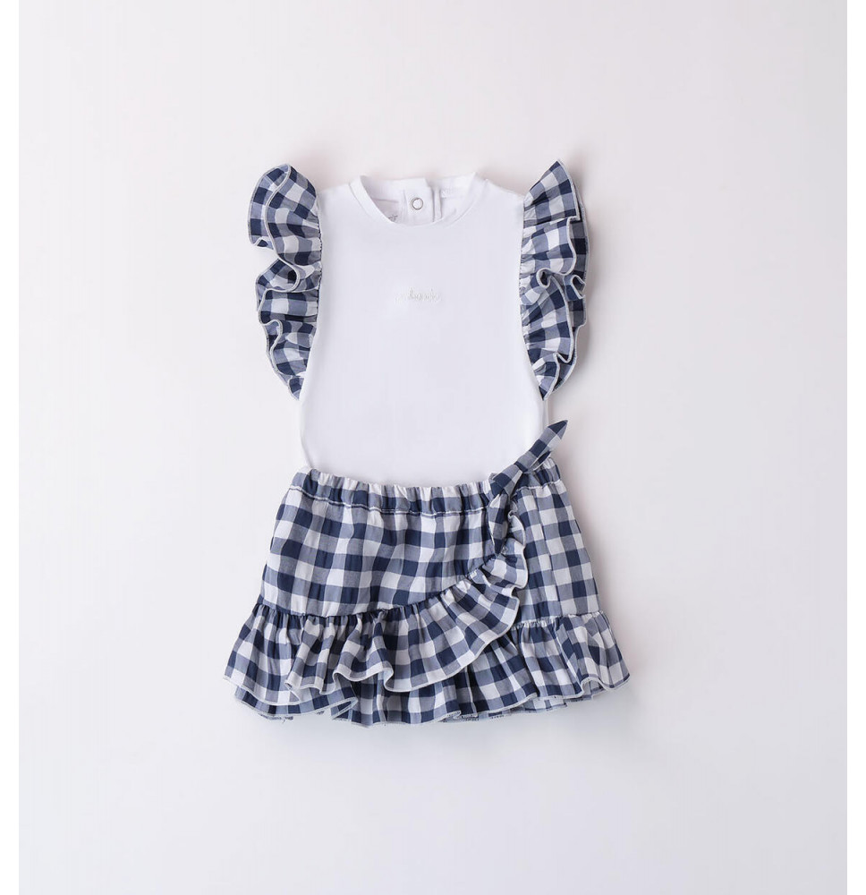 Completo Minibanda Bimba Bianco 8789