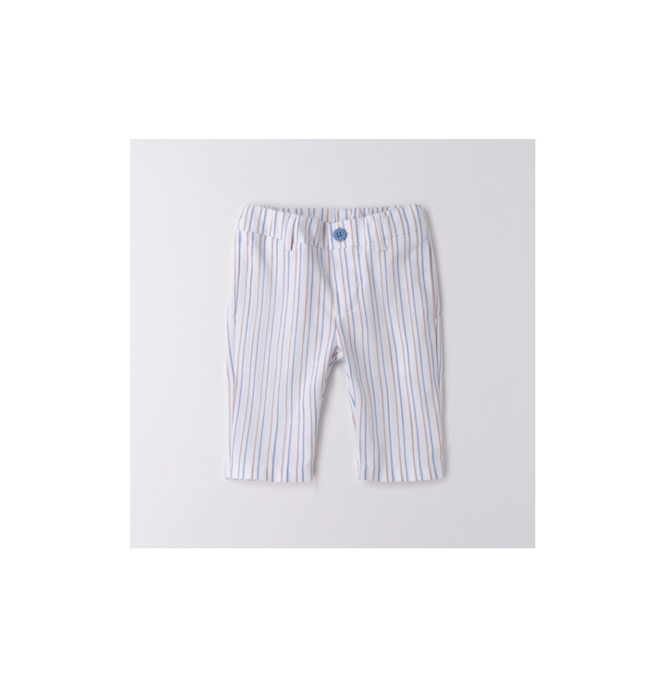Pantalone Minibanda Bimbo Bianco B618 Pantalone Minibanda Bimbo Bianco B618