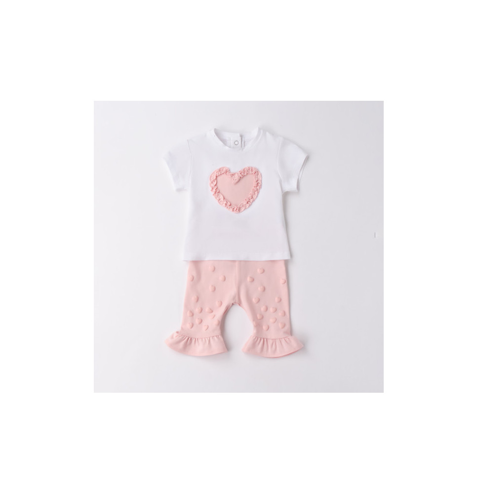 Completo Minibanda Neonata Bianco B790