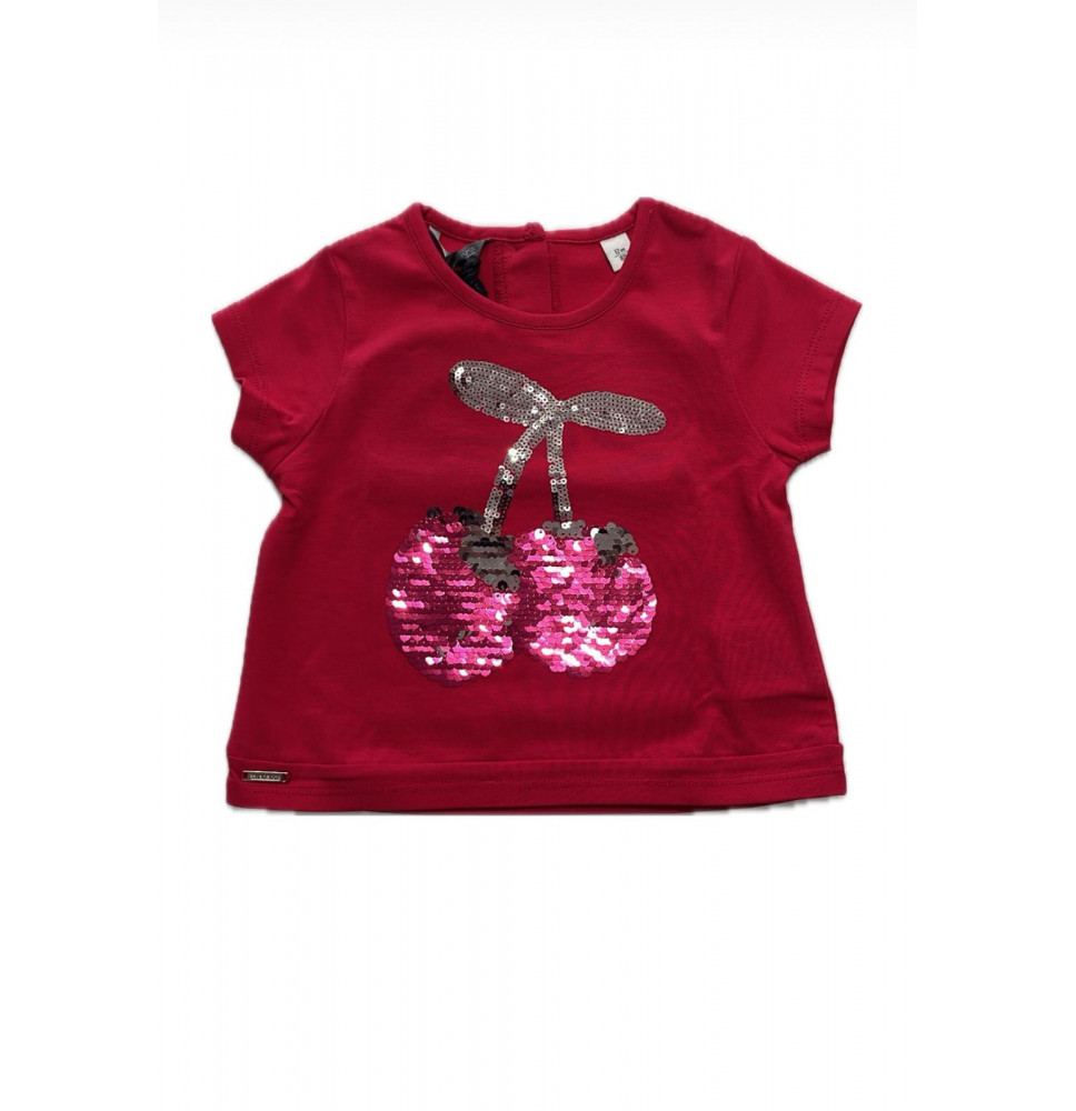 Maglietta Sarabanda bimba bordeaux W854