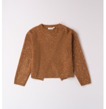Maglione Sarabanda Marrone e Nera ragazza con pailettes  A778