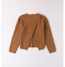 Maglione Sarabanda Marrone e Nera ragazza con pailettes  A778