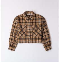 Camicia Sarabanda Marrone a quadri ragazza  A742