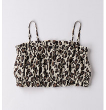 Top Sarabanda Ragazza Marrone e Nero B559