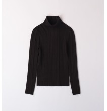 Maglione Sarabanda Nero collo alto ragazza  A771