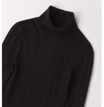 Maglione Sarabanda Nero collo alto ragazza  A771