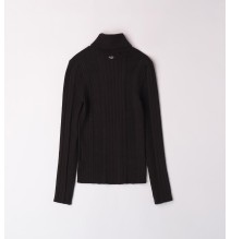 Maglione Sarabanda Nero collo alto ragazza  A771