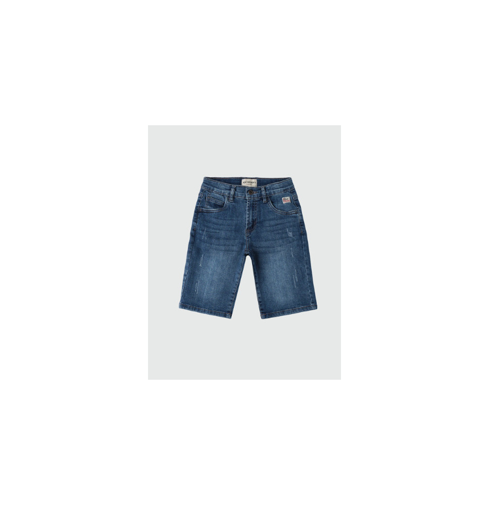 Pantalone Corto Roy Roger's Bimbo in denim lavaggio scuro B19300