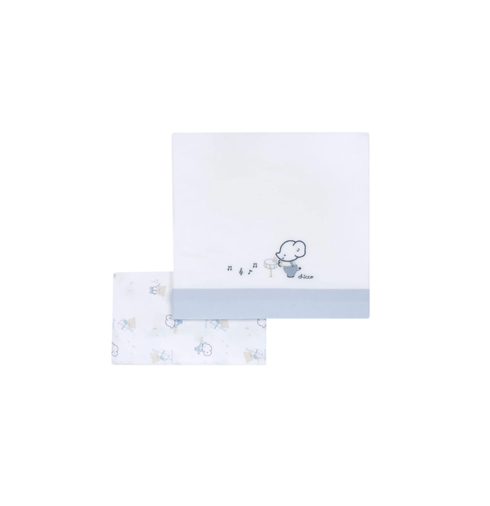 Lenzuola Neonato Chicco Azzurra 100357