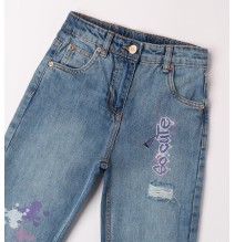 Jeans Sarabanda Blu ragazza con stampe A639
