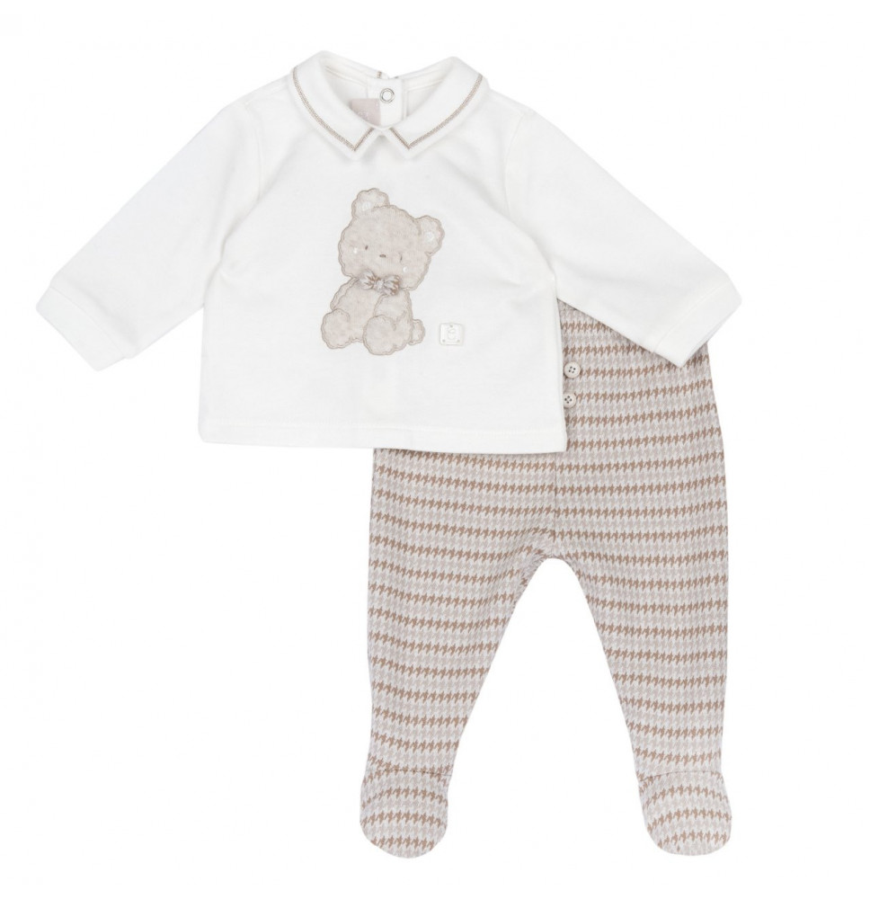 Tutina Due Pezzi Unisex Chicco Bianca 100383