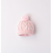 Cappellino Minibanda Neonato Avion e Rosa F302
